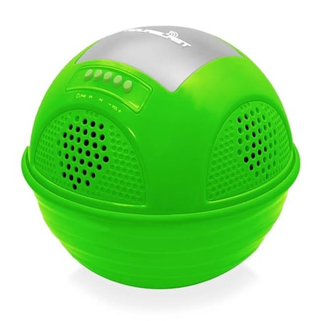 Sonic Boom Aqua Blast Bluetooth Floating Pool Speaker System; Green SO161019